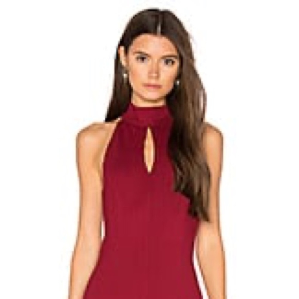Like New. BobiBLACK Cut Out Bodycon Dress in Dark Red - Picture 2 of 2